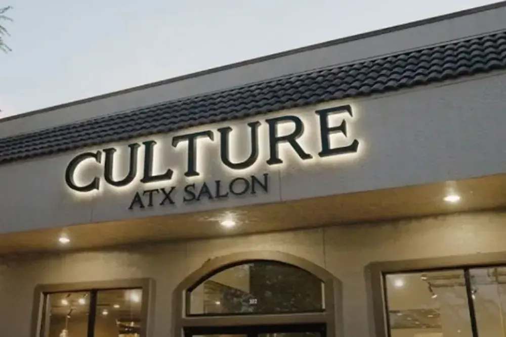 Front-lit channel letters in Austin, TX