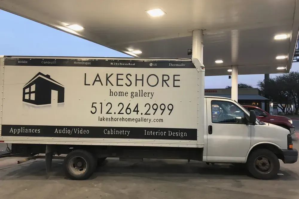 Full cargo van wraps in North Austin, TX